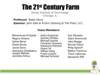 The 21st Century Farm (Semester Unknown) IPRO 336: PlantThe21stCenturyFarmIPRO336FinalPresentationSp10
