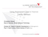 Using Assessment Data to Improve  Library Services : presented at ILA 2007 conference: ILA_presentation_07_revised_final: ILA_presentation_07_revised_final