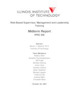 Web-Based Supervisor, Management and Leadership Training (semester?), IPRO 306: Web-Based Supervisor Mgmt and Leadership Training IPRO 306 Midterm Report F07