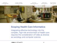 Scoping Health Care Informatics (Fall 2003) IPRO 372/472: Scoping Health Care Informatics IPRO372%3A472 Fall2003 Final Presentation