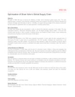 Continiuous improvements of the Global Supply Chain for a Plumbing Systems Manufacturer (Semester Unknown) IPRO 306: ContinuousImprovementsOfTheGlobalSupplyChainForAPlumbingSystemsManufacturerIPRO306AbstractSp09