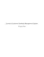 Comarch Customer Feedback Management System (semester?), IPRO 349A: CCFM System IPRO 349 1.1 Project Plan S07