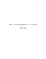 Solid Fuel from Biomass for Cogeneration (Semester Unknown) IPRO 349: SolidFuelFromBiomassForCogenerationIPRO349FinalReportSp09