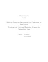 Building Consumer Awareness and Preference for Safe Foods (Semester Unknown) IPRO 336: Building Consumer Awareness and Preference for Safe Foods IPRO 336 Project Plan F08