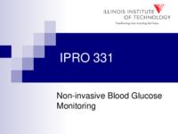 Non-Invasive Blood Glucose Monitoring (Semester 1 of Unknown), IPRO 331: Non-Invasive Blood Glucose Monitoring IPRO 331 IPRO Day Presentation Sp04