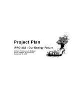 Our Energy Future (Semester Unknown) IPRO 332: How Many Earths IPRO 332 Project Plan F08