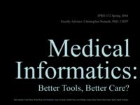 Medical Informatics (Semester 1 of Unknown), IPRO 372: Medical Informatics IPRO 372 IPRO Day Presentation Sp04