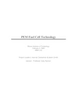 PEM Fuel Cell Technology (Semester Unknown) IPRO 318: PEMFuelCellTechnologyIPRO318ProjectPlanSp09