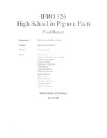 High School in Pignon, Haiti (semester?), IPRO 326: High School in Pignon Haiti IPRO 326 Final Report S07