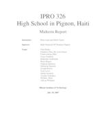 High School in Pignon, Haiti (semester?), IPRO 326: High School in Pignon Haiti IPRO 326 Midterm Report S07