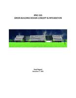 GREEN BUILDING DESIGN CONCEPT and INTEGRATION (Semester Unknown) IPRO 335: GreenBuidingDesignConceptandIntegrationIPRO335FinalReportF09