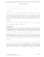 Operational Considerations in Wind Power Generation (Semester Unknown) IPRO 303: Operational Considerations in Wind Power Generation IPRO 303 Abstract F08