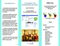 Campus Branding/ Sustainability Image (Semester Unknown): IIT Campus BrandingSustainability IPRO 311 Brochure Su08