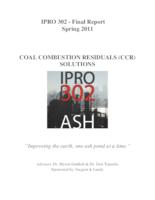 Coal Combustion Residual Solutions (Spring 2011) IPRO 302: CCR SolutionsIPRO302FinalReportSp11