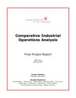 Comparative Industrial Operations Analysis (semester?), IPRO 312: Comparative Industiral Operations IPRO 312 Final Report Sp07