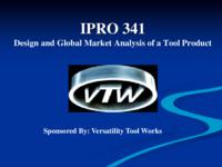 New Product Evaluation and Improvement (Semester Unknown) IPRO 341: NewProductEvaluationandImprovementIPRO341FinalPresentationF09