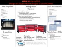 Design and Global Market Analysis of a Tool Cabinet (Semester Unknown) IPRO 341: DesignandGlobalMarketAnalysisOfAToolCabinetIPRO341PosterSp10