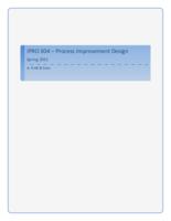 Integration Of Process Improvements (Spring 2011) IPRO 304: IntegrationOfProcessImprovementsIPRO304FinalReportSp11