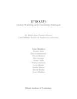 Global Warming and Community Outreach (Semester Unknown) IPRO 331: Global Warming and Community Outreach IPRO 331 Ethics Sp08