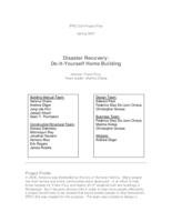 Disaster Recovery:  DIY Home Building (semester?), IPRO 324: DIY Home Building IPRO 324 Midterm Report Sp07