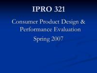 Enhancing the Reliability and Performance of Paper Shredders (semester?), IPRO 321: Manhattan Group Product Design and Perf Eval IPRO 321 IPRO Day Presentation Sp07