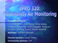 Community Air Monitoring (Spring 2001) IPRO 320: Community Air Monitoring IPRO320 Spring2001 Final Presentation