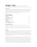 Tsunami Relief (semester?), IPRO 308: Tsunami Relief IPRO 308 Final Report Sp05