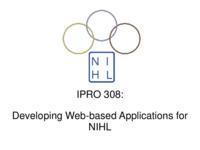 Northern Illinois Hockey League (Semester Unknown) IPRO 308: NIHLIPRO308MidTermPresentationF09