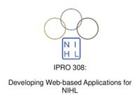 Developing Web Applications for the Northern Illinois Hockey League (sequence unknown), IPRO 308 - Deliverables: IPRO 308 Midterm Presentation F09