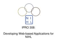 Developing Web Applications for the Northern Illinois Hockey League (sequence unknown), IPRO 308 - Deliverables: IPRO 308 Midterm Presentation F09