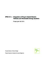 Integration of Plug-in Hybrid Electric Vehicles and Renewable Energy Systems (Semester Unknown) IPRO 311: IntegrationOfPlug-InHybridElectricVehiclesAndRenewableEnergySystemIPRO311ProjectPlantF10