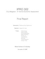 CO2 Mitigation:  A Techno-Economic Assessment (semester?), IPRO 302: CO2 Mitigation IPRO 302 Final Report F07