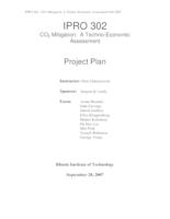 CO2 Mitigation:  A Techno-Economic Assessment (semester?), IPRO 302: CO2 Mitigation IPRO 302 Project Plan F07