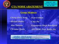 CTA Noise Abatement (Fall 1999) IPRO 597-029