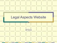 Legal Aspects Website (Spring 2002) IPRO 380