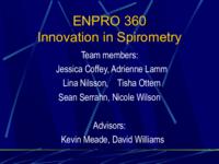 Innovation in Spirometry (Spring 2001) IPRO 360