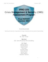 Crisis Management and Security Assessment Program (semester?), IPRO 370: Crisis Management and Security Assessment Program IPRO 370 Final Report S07