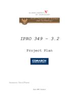 Comarch Software Suire Improvement (semester?), IPRO 349B: Comarch Software suite Improvement IPRO 349 3.2 Project Plan S07