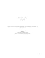 Social Networking as Economic Development Strategy in US and India (Semester Unknown) IPRO 305: Leveraging Social Perception Networks IPRO 305 Project Plan Sp08