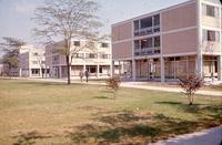 The east side of the greek quadrangle, Illinois Institute of Technology, Chicago, Illinois, ca. 1960s