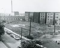 Rear of Chapin Hall and the Physics Building, Illinois Institute of Technology, Chicago, Ill., 1962