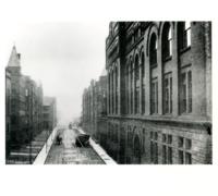 Main Building and the "Gorge" (Federal Street and the buildings that lined it), Armour Institute of Technology, Chicago, Ill., 1916