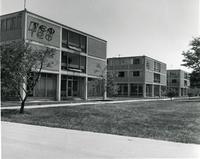 Tau Epsilon Phi and Theta Xi fraternity houses at the Illinois Institute of Technology, Chicago, Ill., 1960