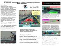 Designing and Building Prototypes for Assisting Blind Swimmers (Semester Unknown) IPRO 310: Designing and Building Prototypes for Assisting Blind Swimmers IPRO 310 Brochure Sp08