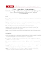 Conceptual Design and Planning for the Environment of Chicago Area Health Clinics by Access Community Health  (Semester Unknown) IPRO 340: Conceptual Design and Planning for the environment of Chicago Area IPRO 340 Ethics Sp08