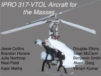 Personal VTOL Aircraft (semester?), IPRO 317: VTOL aircraft for the Masses IPRO 317 IPRO Day Presentation F05
