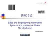 Bar-Code and FIFO Systems Implementation at Shure (semester?), IPRO 313: Barcode and FIFO Systems Implementation at SHURE IPRO 313 IPRO Day Presentation F05