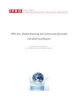 Global Warming and Community Outreach (Semester Unknown) IPRO 331: Global Warming and Community Outreach IPRO331 Final Report F10