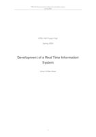 Development of a Real Time Information System (Semester Unknown) IPRO 342: DevelopmentOfARealTimeInformationSystemIPRO342ProjectPlanSp09