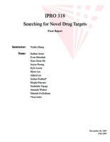 Searching for Novel Drug Targets (semester?), IPRO 318: Searching for Novel Drug Targets IPRO 318 Final Report F07